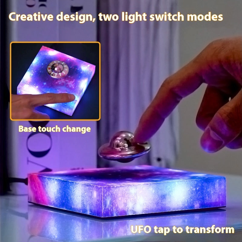 Levitating UFO Galaxy Lamp – Magnetic Floating Star Light Home Decor