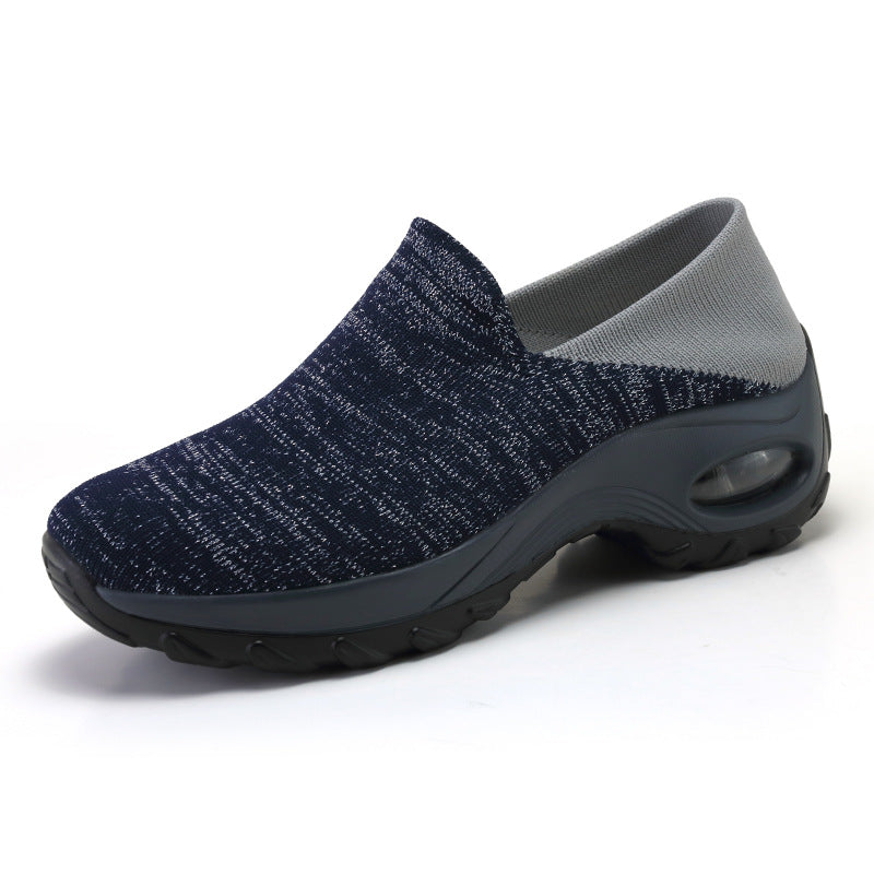 Middle-aged And Elderly Sports Shoes, Lightweight Non-slip Walking Shoes, Thick-soled Rocking Shoes