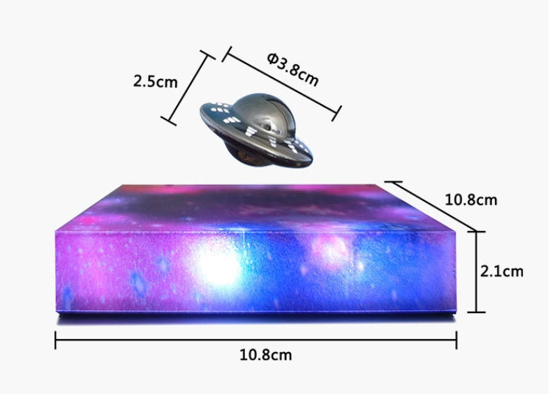 Levitating UFO Galaxy Lamp – Magnetic Floating Star Light Home Decor