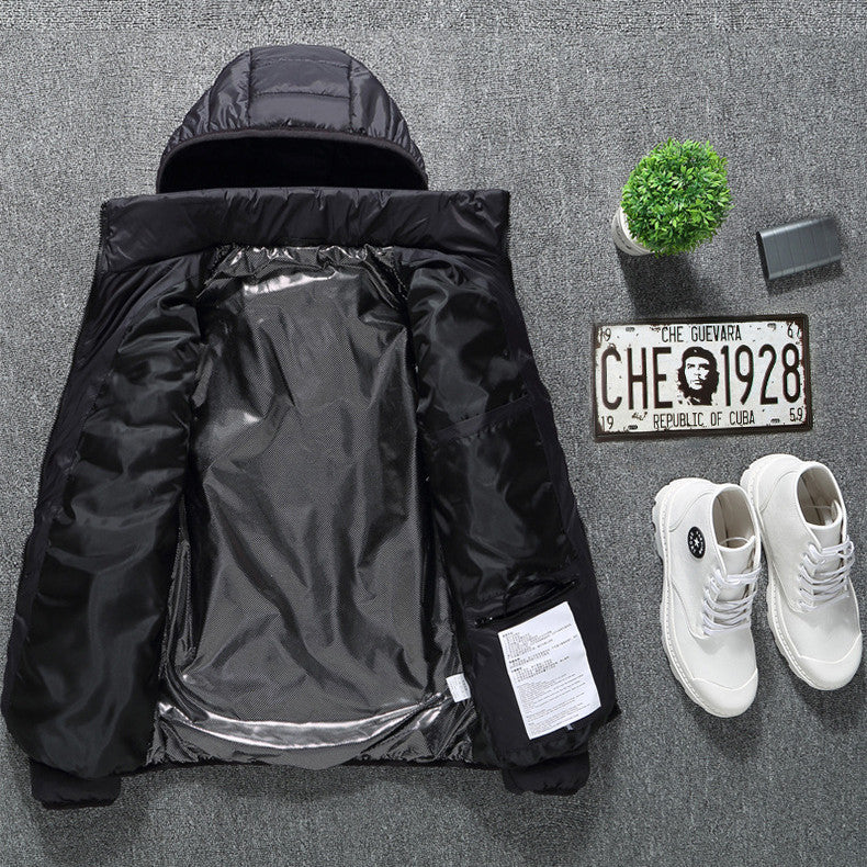 USB Electric Heated Jacket for Men – Zip-Up Thermal Winter Coat