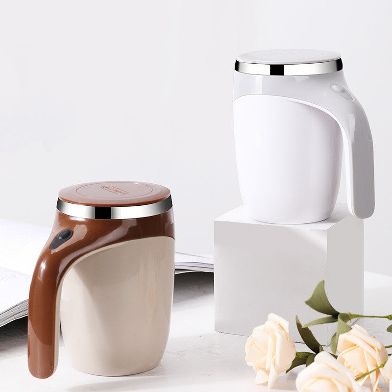 Magnetic Self-Stirring Cup – Electric Auto Mixing Coffee & Milkshake Mug