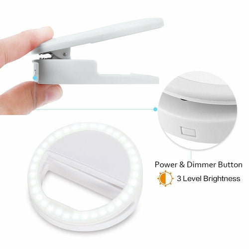 Portable Selfie Ring Light – Clip-On for Mobile Phone