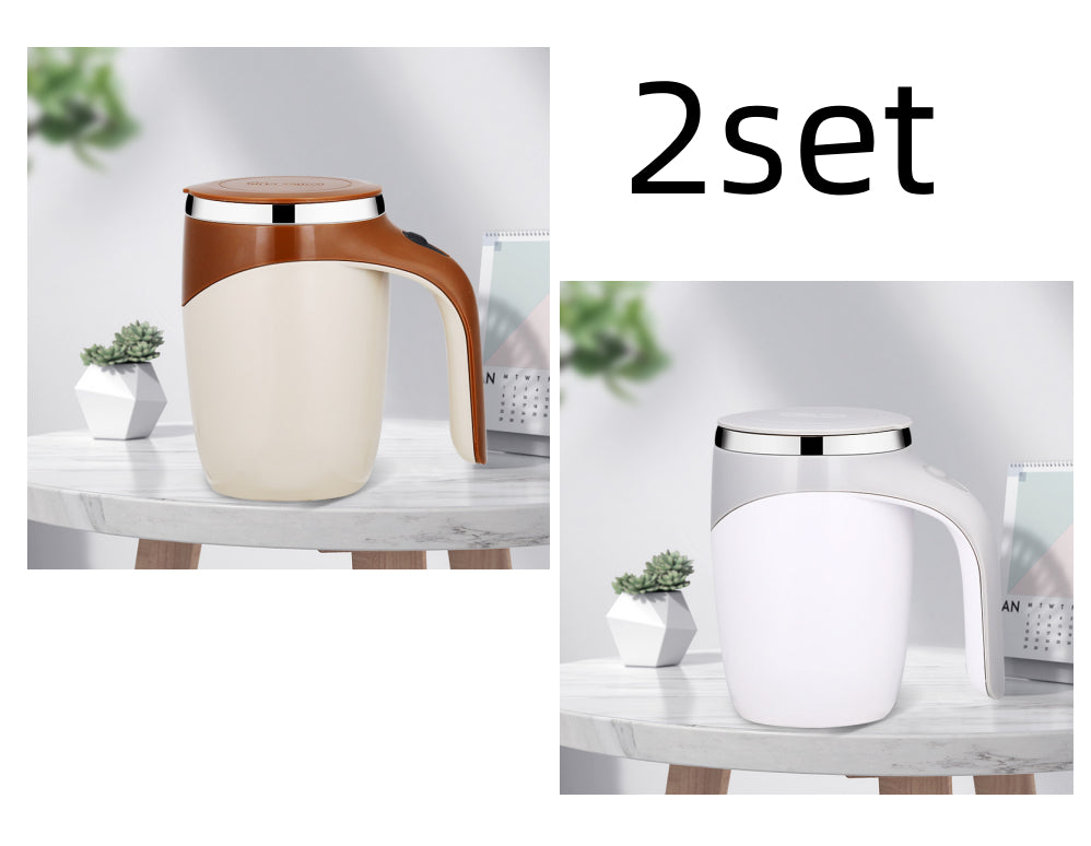 Magnetic Self-Stirring Cup – Electric Auto Mixing Coffee & Milkshake Mug