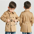 Kids' Boys Spring Trench Coat – Mid-Length Smart Outerwear