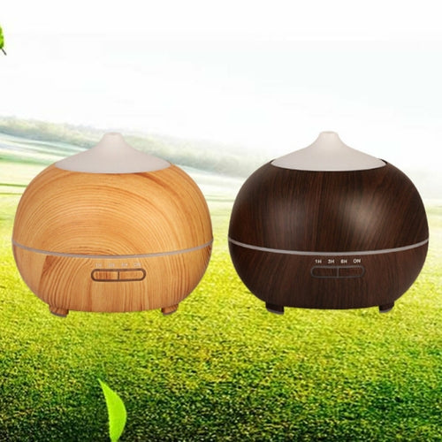 Mistyrious Essential Oil Humidifier – Natural Oak Wood Design