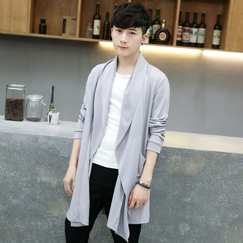 Women's Spring Autumn Cardigan Trench Coat – Lightweight Outerwear