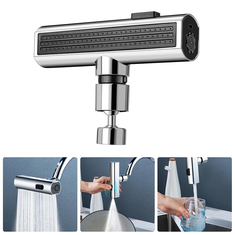 360° Rotating Kitchen Faucet Bubbler – Splash-Proof Waterfall Tap Nozzle