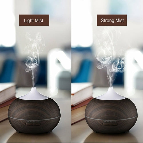 Mistyrious Essential Oil Humidifier – Natural Oak Wood Design
