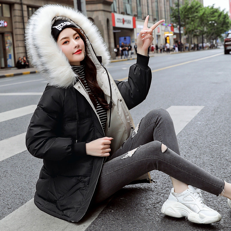 Women's Mid-Length Casual Cotton Coat – Everyday Outerwear