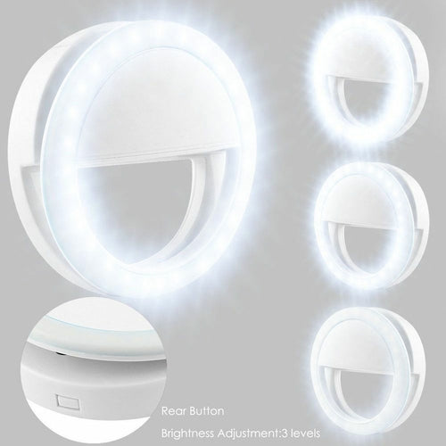 Portable Selfie Ring Light – Clip-On for Mobile Phone