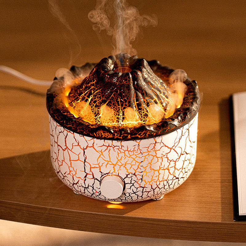Volcano Humidifier – Aromatherapy Jellyfish Air Flame Diffuser