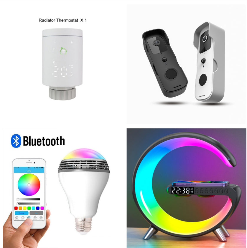 G-Shaped LED Bluetooth Lamp – Wireless Charging Atmosphere Light