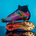 Men's Outdoor Training Gold-plated Bottom High-top Soccer Shoes