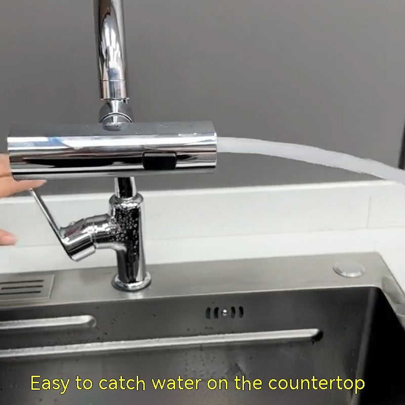360° Rotating Kitchen Faucet Bubbler – Splash-Proof Waterfall Tap Nozzle