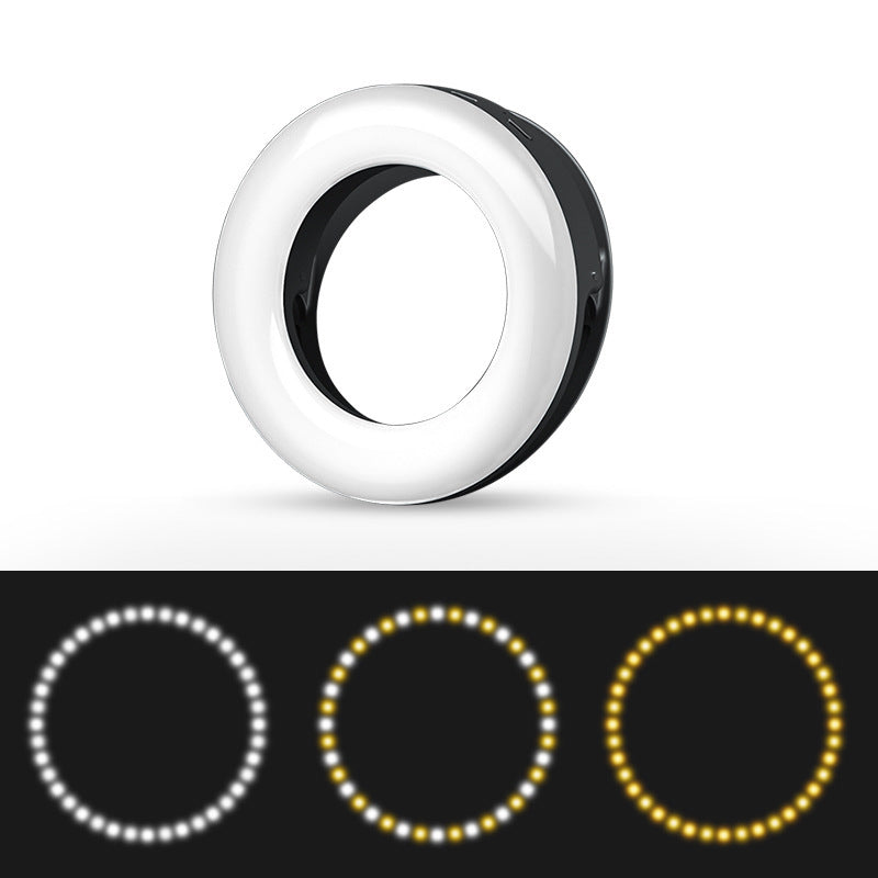 LED Selfie Ring Light – Portable Clip-On Phone Photography Light