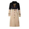 Women's thin windbreaker mid-length coat coat