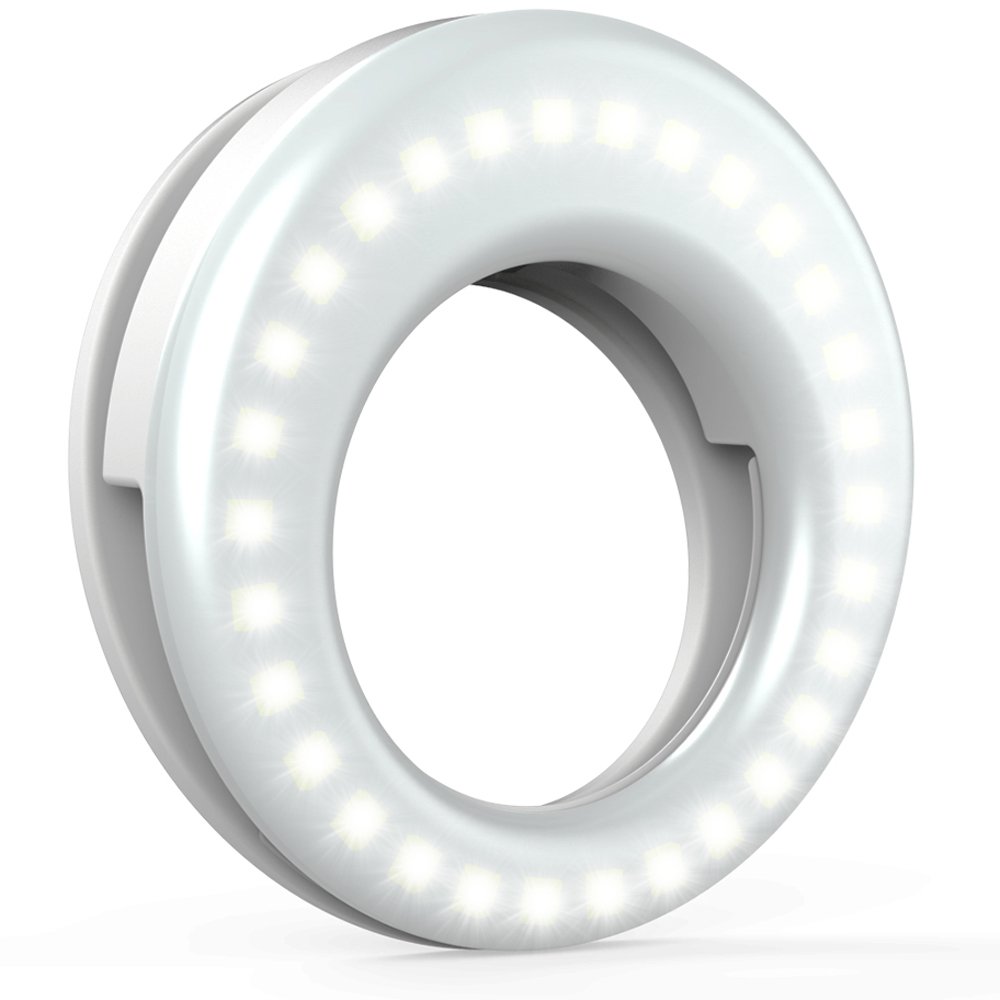 LED Selfie Ring Light – Portable Clip-On Phone Photography Light