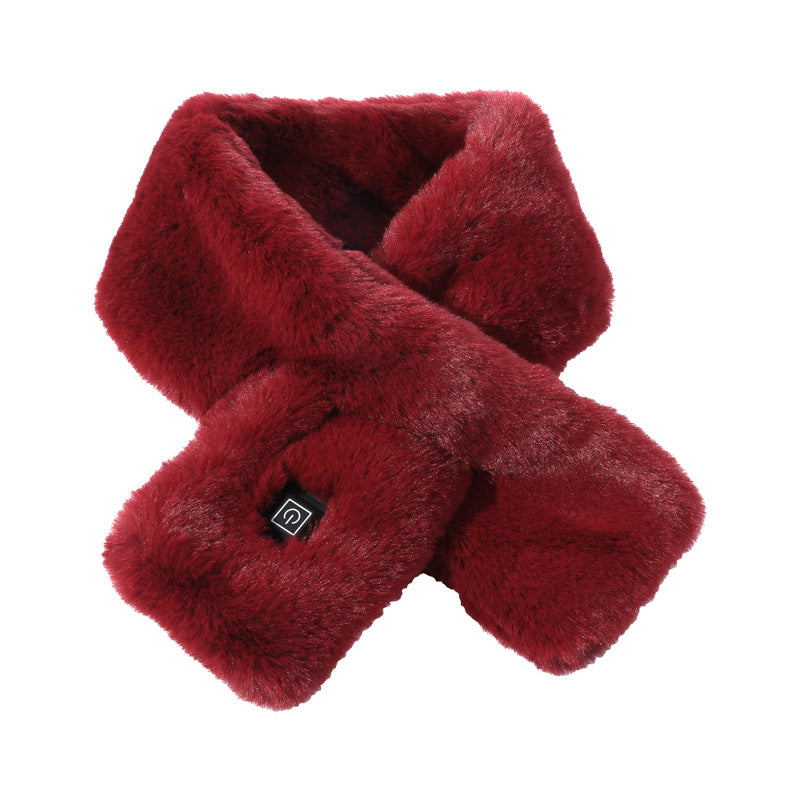 USB Electric Heated Neck Scarf – 3-Temperature Warming Pad for Men & Women