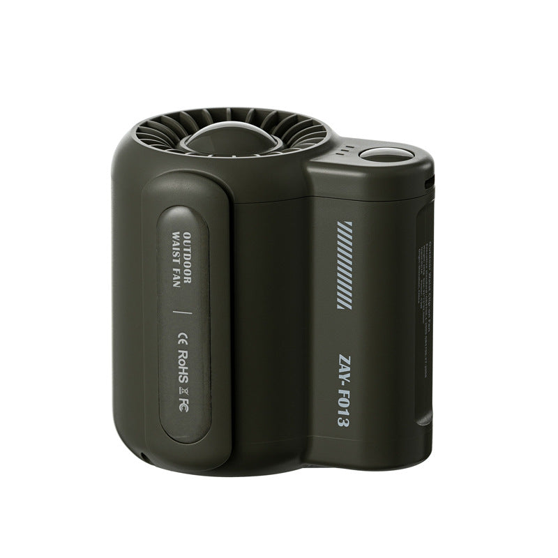 Portable Bladeless Neck & Waist Fan – USB Rechargeable Hands-Free Cooling Fan
