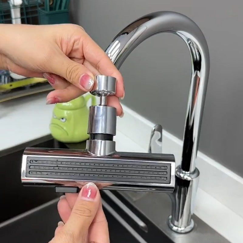 360° Rotating Kitchen Faucet Bubbler – Splash-Proof Waterfall Tap Nozzle