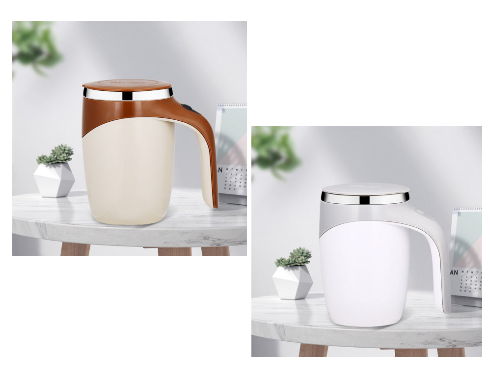 Magnetic Self-Stirring Cup – Electric Auto Mixing Coffee & Milkshake Mug