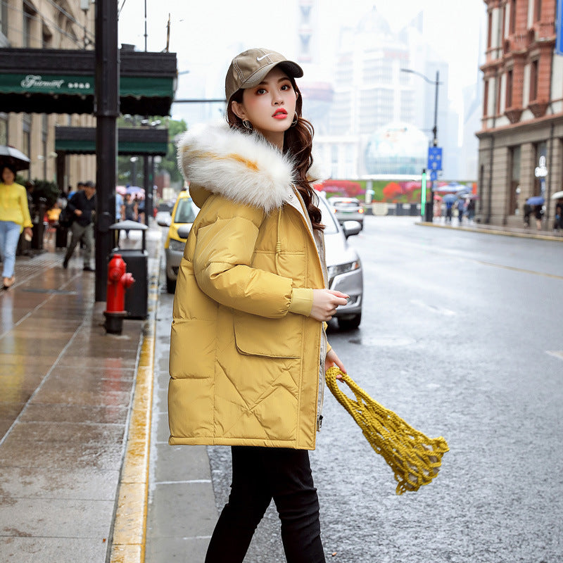 Women's Mid-Length Casual Cotton Coat – Everyday Outerwear