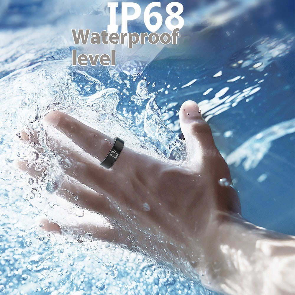 Ceramic Smart Ring – Heart Rate Blood Oxygen Sleep Tracker Waterproof
