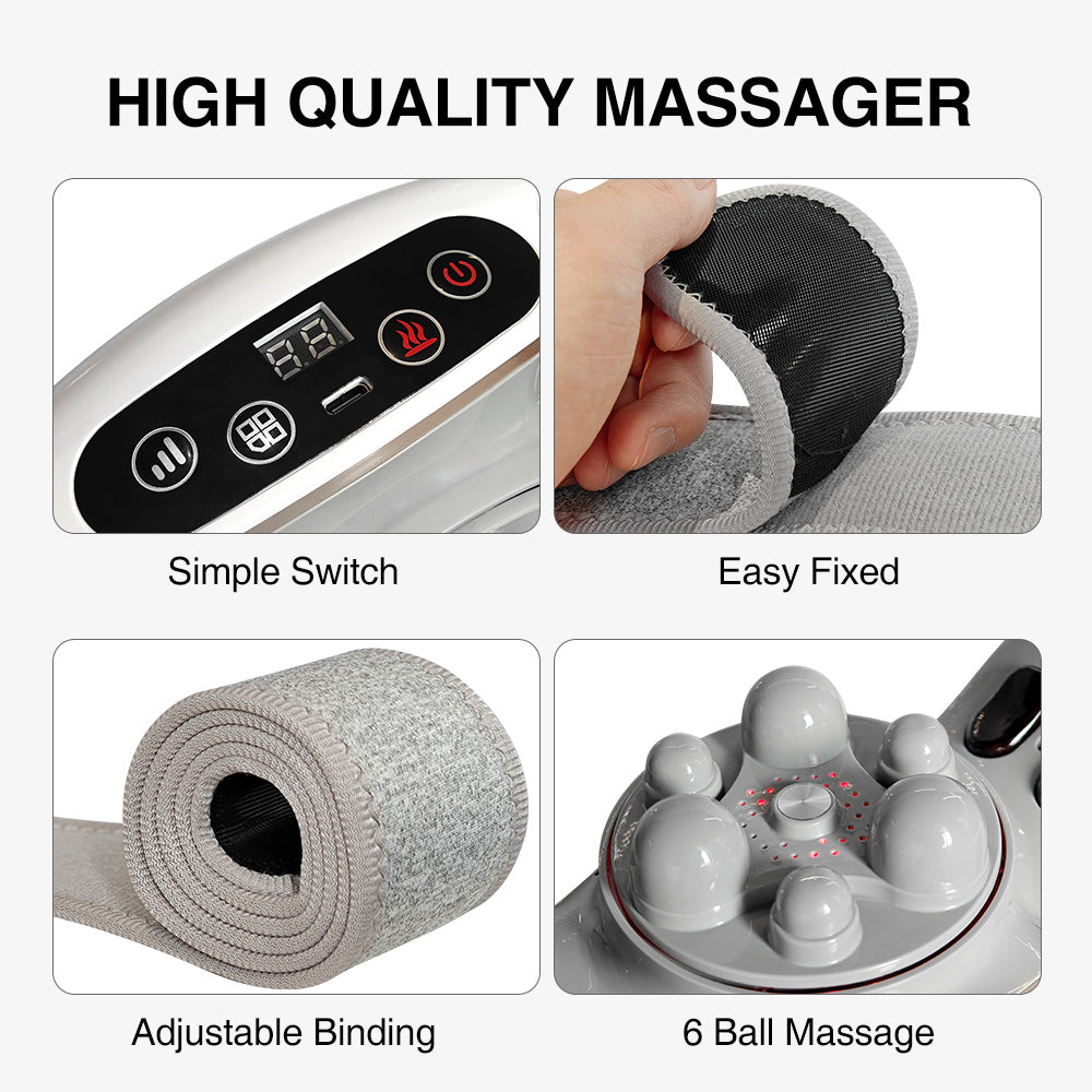 Automatic Abdominal & Body Massager – 3-Mode Electric Massage Belt