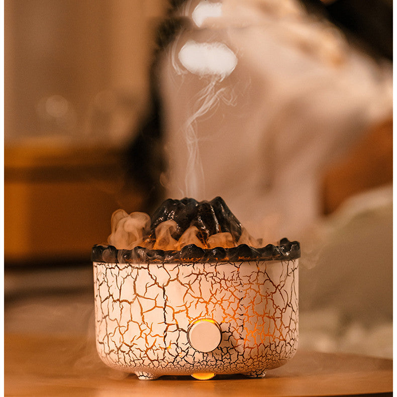 Volcano Humidifier – Aromatherapy Jellyfish Air Flame Diffuser