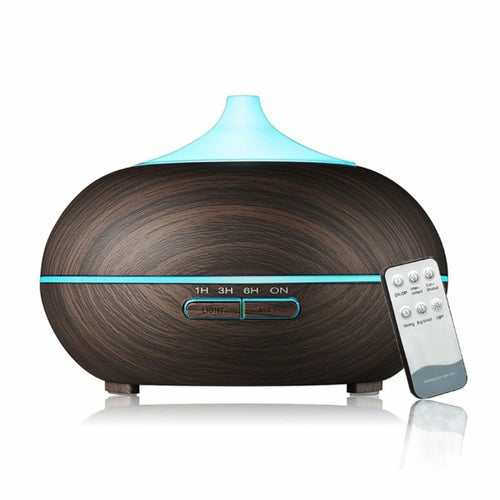 Mistyrious Essential Oil Humidifier – Natural Oak Wood Design