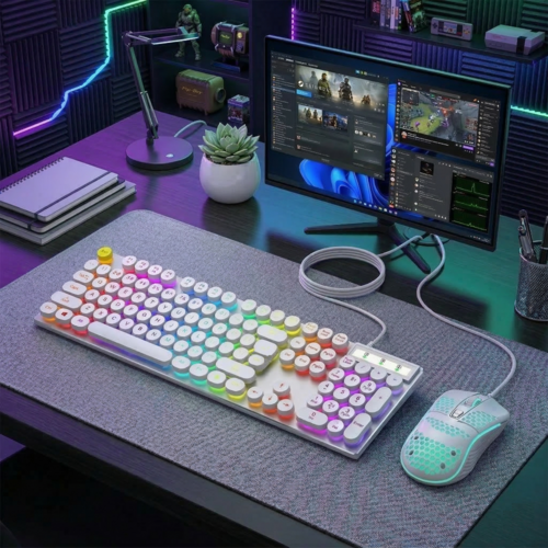 Ninja Dragons Z9i USB Wired Light Up Gaming Keyboard & Mouse Set