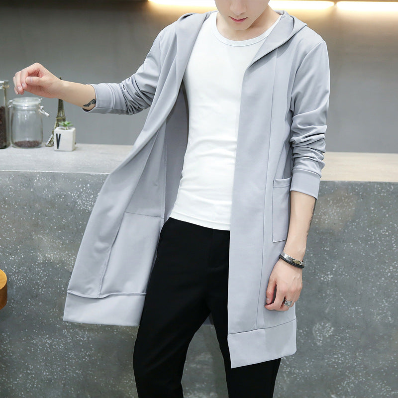 Women's Spring Autumn Cardigan Trench Coat – Lightweight Outerwear