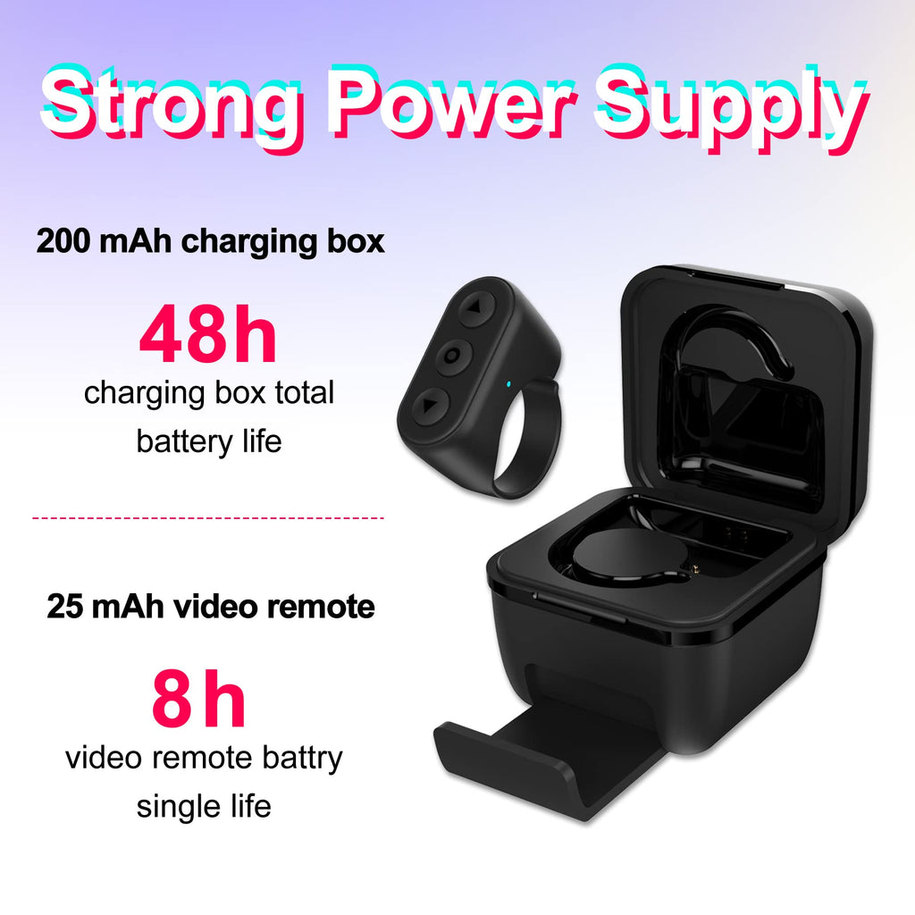 Bluetooth Fingertip Ring Controller – TikTok & Video Remote