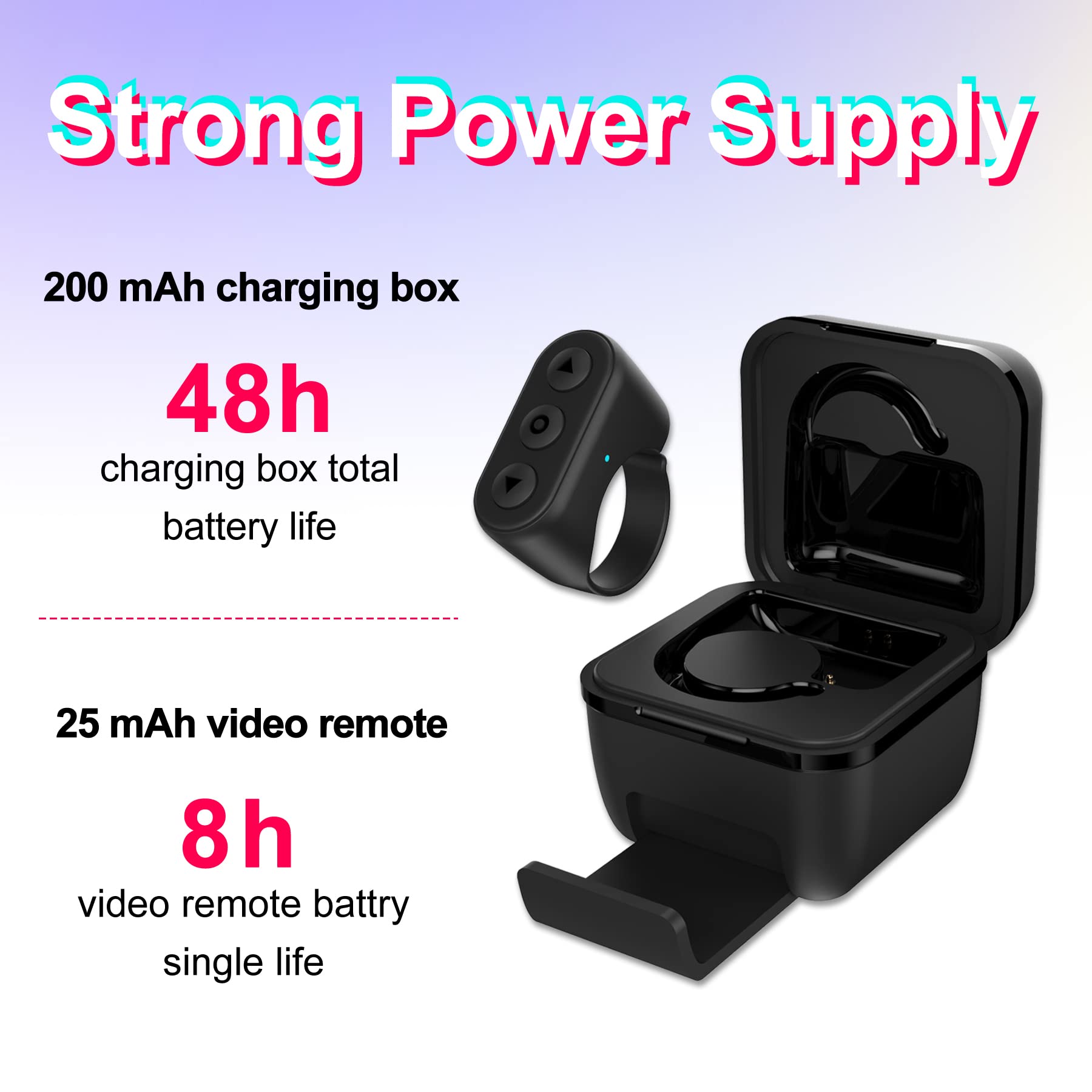 Bluetooth Fingertip Ring Controller – TikTok & Video Remote