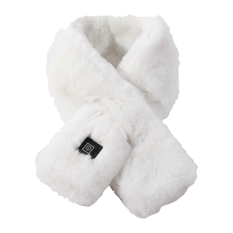 USB Electric Heated Neck Scarf – 3-Temperature Warming Pad for Men & Women