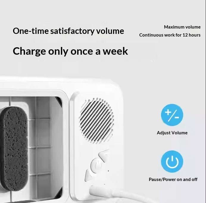 Waterproof Bathroom Phone Holder with Bluetooth Speaker – 360° Rotating TV Stand
