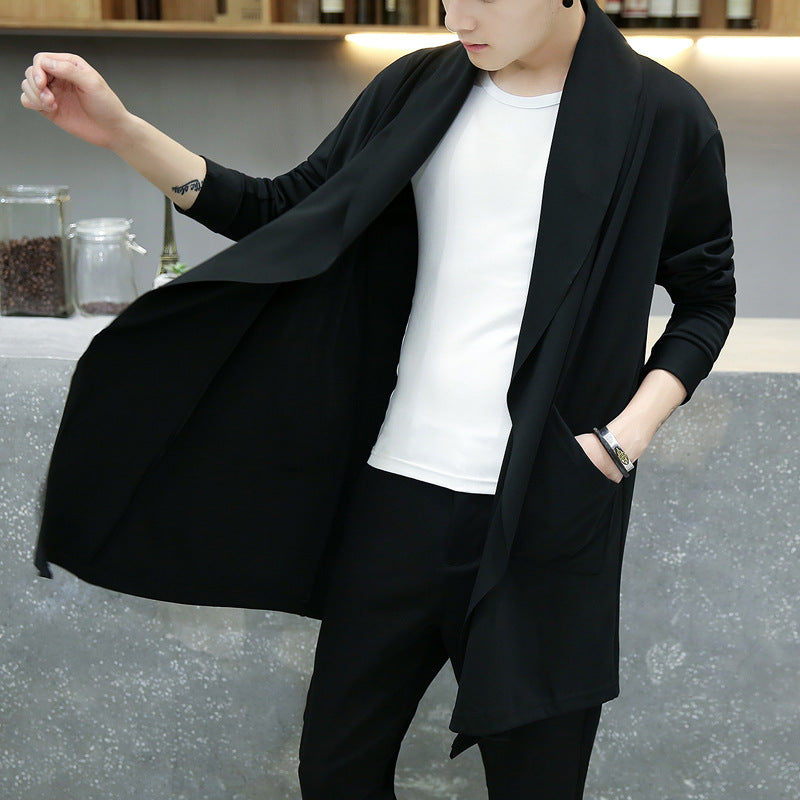 Women's Spring Autumn Cardigan Trench Coat – Lightweight Outerwear