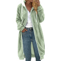 Women's Thick Plush Fur Hooded Coat – Warm Winter Outerwear